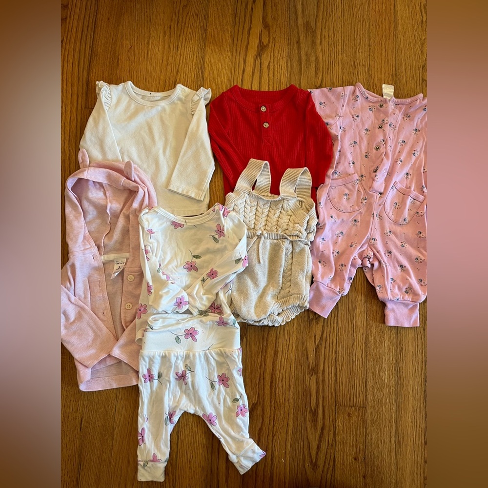 Lot of 0-3 months baby girl clothes